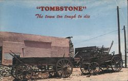 Tombstone, Arizona - Old Freight Wagons Postcard