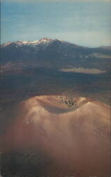 Sunset Crater National Monument & San Francisco Peaks, Arizona Postcard