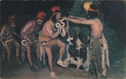 Smoki Snake Dancers Ceremony, Prescott, Arizona Postcard