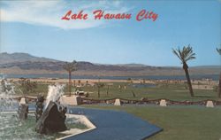 Lake Havasu City Golf Course & Lake Havasu View Postcard