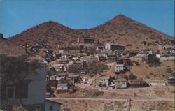 Jerome, Arizona Hillside Town & Mountains Postcard