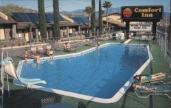 Comfort Inn Kingman AZ, Outdoor Pool & Solar Panels Postcard