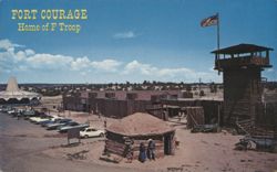 Fort Courage, Home of F Troop TV Show Set, Houck, Arizona Postcard