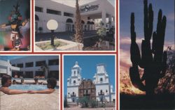 InnSuites Hotels: Arizona Desert, Mission & Dancer Postcard