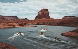 Boats on Lake Powell, Glen Canyon Recreation Area Postcard