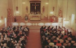 St. John's Indian School Church Interior, Laveen, AZ Postcard