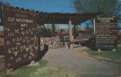 The Round Up Club Brands and Hassayampa Legend, Wickenburg, AZ Postcard