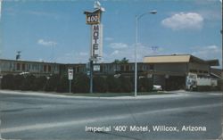Imperial '400' Motel, Willcox, Arizona Postcard