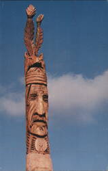 Peter Toth's Trail of the Whispering Giants Sculpture Postcard