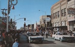 Main Street Parade, Palace Hotel, Winslow AZ Postcard