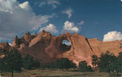 Window Rock, Arizona - Natural Arch Landmark Postcard