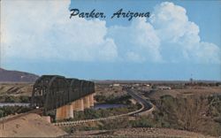 Parker, Arizona Bridge over Colorado River Postcard
