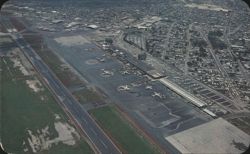 Air View of Mexico City's International Airport Postcard