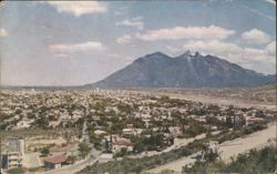 Monterrey, Mexico Cityscape with Saddle Mountain Postcard