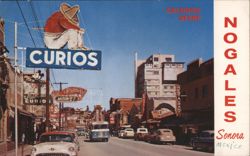 Nogales, Sonora Main Shopping Street Avenida Obregon Postcard