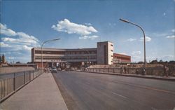 Majestic Customs Building at Nuevo Laredo, Mexico Border Postcard