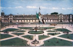 National Palace and Zócalo Plaza, Mexico City Postcard