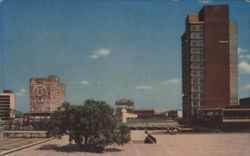 Ciudad Universitaria, Main Entrance & Campus, UNAM Postcard