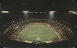 Estadio Azteca Soccer Stadium at Night, Mexico City Postcard