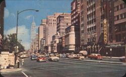 Ave. Juárez, Mexico City, "Broadway" of Mexico City Postcard