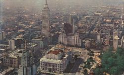 Panoramic View of Mexico City with Torre Latinoamericana Postcard
