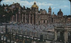 Panoramic View of the Shrine of Guadalupe, Mexico City Postcard