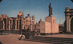 Statue of Juan Diego at the Shrine of Guadalupe, Mexico City Postcard