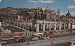 Panoramic View of Villa de Guadalupe, Mexico City Postcard
