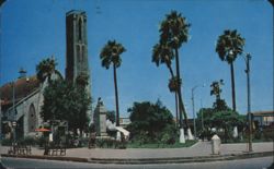 Templo y Parque, Matamoros, Mexico Postcard