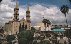 Cathedral and Kiosk, Mazatlán, Sinaloa Postcard