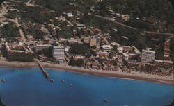 Air View of Playa del Sol (Sun Beach), Puerto Vallarta Postcard