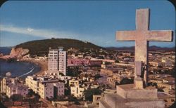 Panoramic View of Mazatlán from Stone Cross Hill, Mexico Postcard