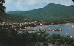 Panoramic View of Zihuatanejo Bay, Mexico Postcard