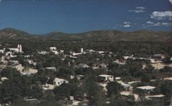 Panoramic View of San José del Cabo with Church Postcard
