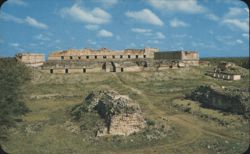 The Quadrangle and the House of the Nuns, Uxmal Postcard