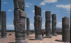 Colosos de Tula, Mexico Postcard