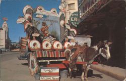 Picture Cart with Donkey, Tijuana, Mexico Postcard