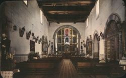 Interior of Templo San Francisco, Tlaxcala Postcard