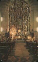 Interior of Santa Prisca Church, Taxco, Mexico Postcard