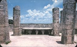 Altar in the Sun Temple, Chichen Itza, Mexico Postcard