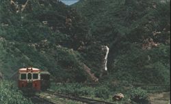 Temoris Station, Chihuahua al Pacífico Railway & Cola de Novia Waterfall Postcard