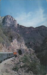 Chihuahua al Pacifico Railroad Train Tunnel, Sierra Tarahumara Postcard