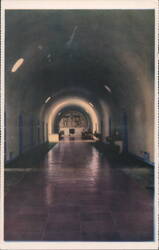 Arched Hallway with Altar, Hacienda Vista Hermosa Postcard
