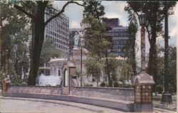 Alameda Central Park, Mexico City Fountain & Statue Postcard