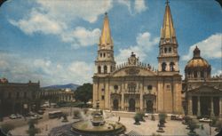 Cathedral View, Guadalajara, Jalisco, Mexico Postcard