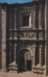 Santa Monica Church Baroque Facade, Guadalajara, Mexico Postcard