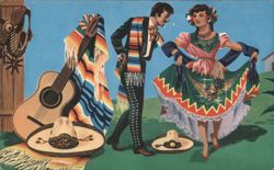 Jarabe Tapatío Dancers, Jalisco, Mexico Postcard