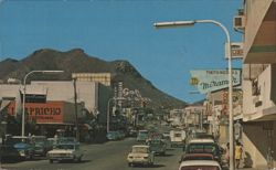 Downtown Guaymas, Sonora Street Scene, Mexico Postcard