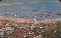 View to the Bay with Boats, Ensenada Postcard