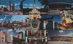 Welcome to Ciudad Juarez, Mexico Collage of Landmarks Postcard